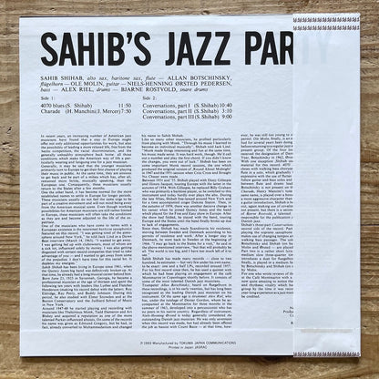 SAHIB SHIHAB / SAHIB'S JAZZ PARTY on Danish Debut - Japan LP NM NLP2011 obi