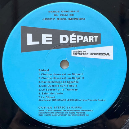 KRZYSZTOF KOMEDA / LE DEPART (O.S.T.) - Japan LP NM CPJ8-1032