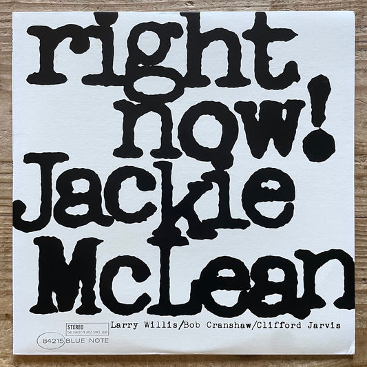 JACKIE McLEAN / RIGHT NOW on Blue Note - Japan LP NM BN4215