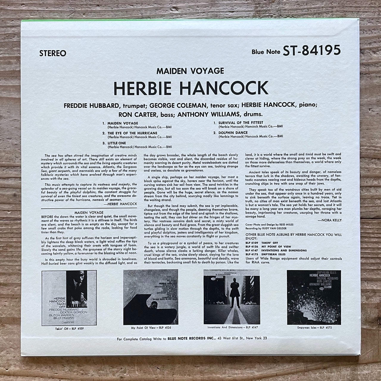 HERBIE HANCOCK / MAIDEN VOYAGE on Blue Note - Japan King Special Edition BST-84195