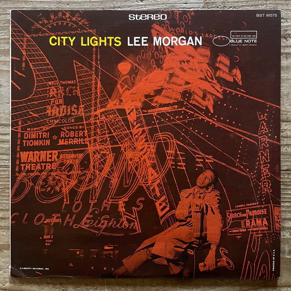 LEE MORGAN / CITY LIGHTS - US BLUE NOTE UA STEREO LP BST-81575