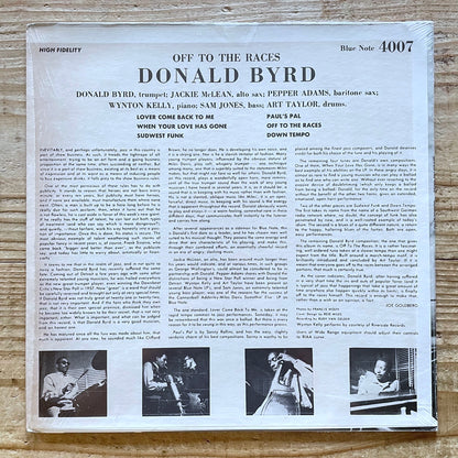 DONALD BYRD / OFF TO THE RACES - US BLUE NOTE UA STEREO LP BST-84007