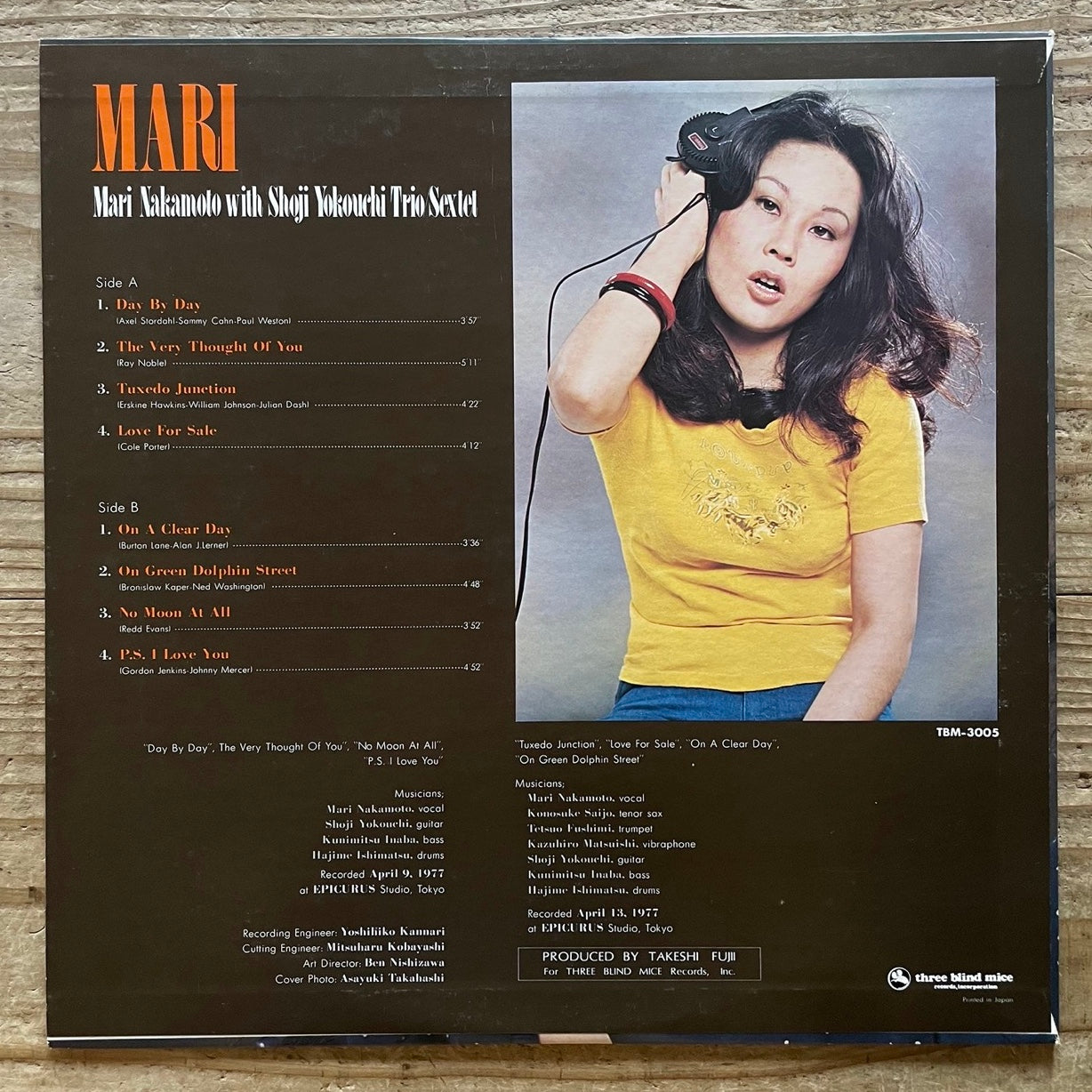 MARI NAKAMOTO / MARI - Japan Three Blind Mice Original TBM-3005