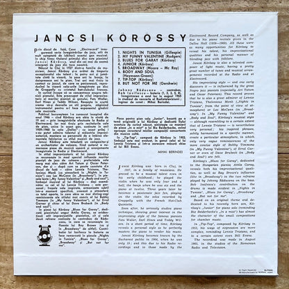 JANCSI KOROSSY / SERIA JAZZ NR.1 (10") on Electrecord - Japan 10inch NM